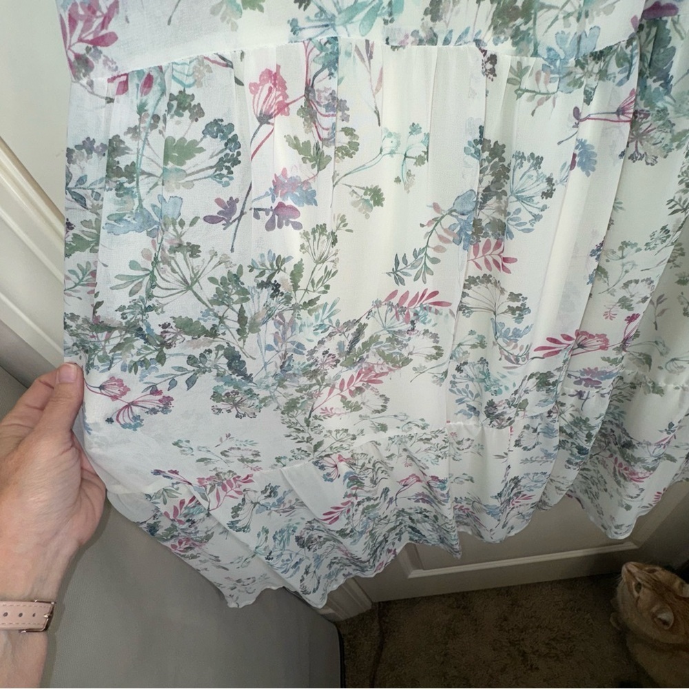 Vince Camuto women’s chiffon floral maxi skirt size XS - Picture 6 of 15
